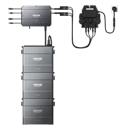 Zendure Deutschland Zendure Deutschland Zendure SolarFlow 2400 Pro | 2400W Bi-direktionaler Balkonkraftwerk-Speicher, SolarFlow 2400 Pro + Smart Meter D0 (2.4 kWh) / 4*AB3000L (11.52 kWh) / 2*515W Bifaziale (1339Wp Max) – Produktbild 1 von 1