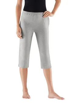 feel good Capri-Hosen schwarz + grau-meliert – Produktbild 1 von 1