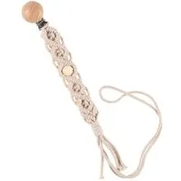 Manufactura Manufactura Makramee Schnullerkette, Beige, – Produktbild 1 von 1