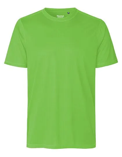 Neutral Neutral® Unisex T-Shirt Sportshirt Laufshirt Bodyfit Körpernah Schnell trocknend von Neutral RPet Recycling Polyester, Lime, – Produktbild 2 von 3