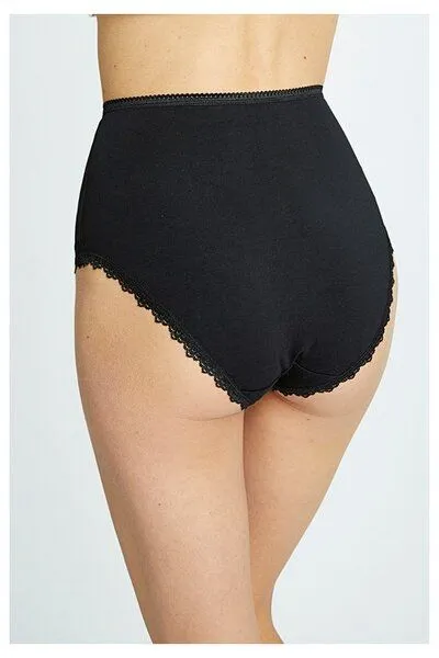 People Tree People Tree Hoher Slip - High Waist Briefs Panties, Schwarz (black), – Produktbild 3 von 4