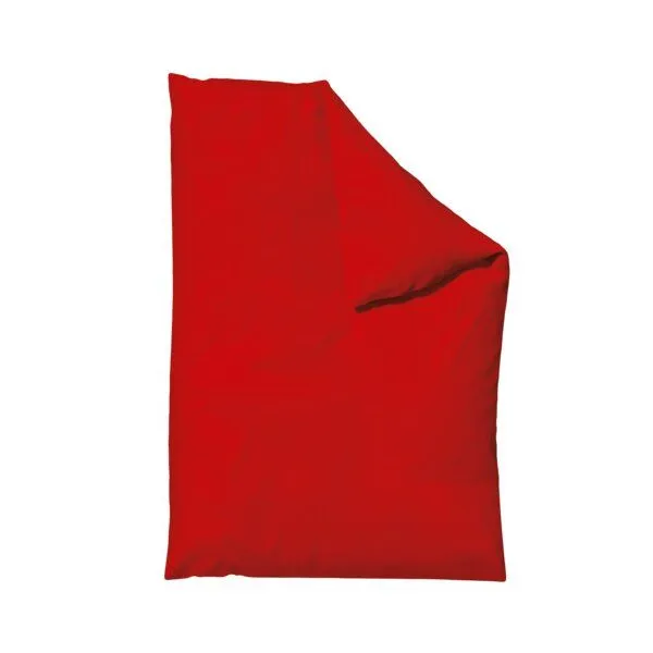 Schlafgut Schlafgut Bettdeckenbezug Knitted Jersey - 95% Biobaumwolle, 5% Elasthan - uni, Red deep, – Produktbild 1 von 4