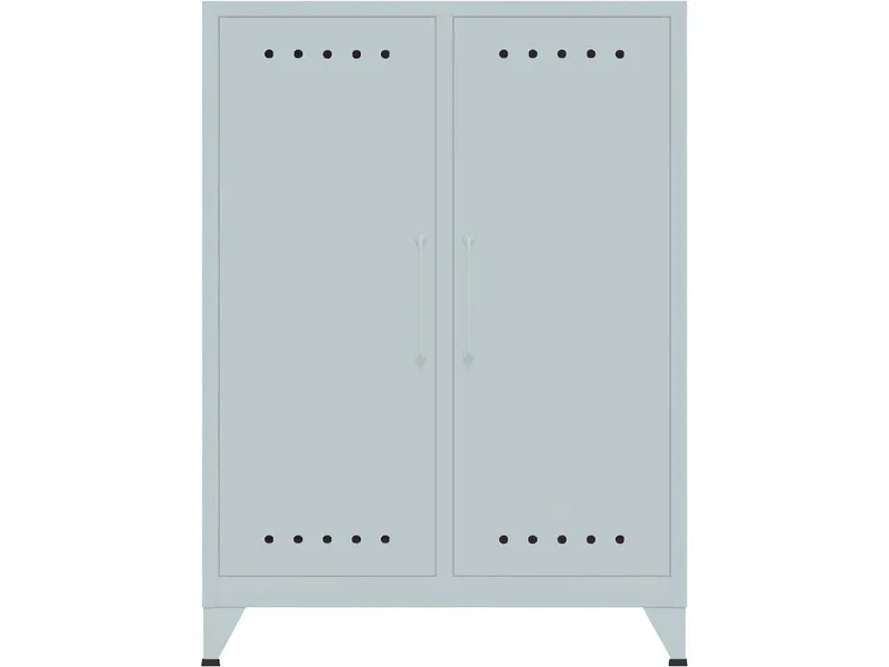 Bisley Bisley Sideboard "Fern" 2 Fachböden, Lichtgrau, – Produktbild 1 von 1