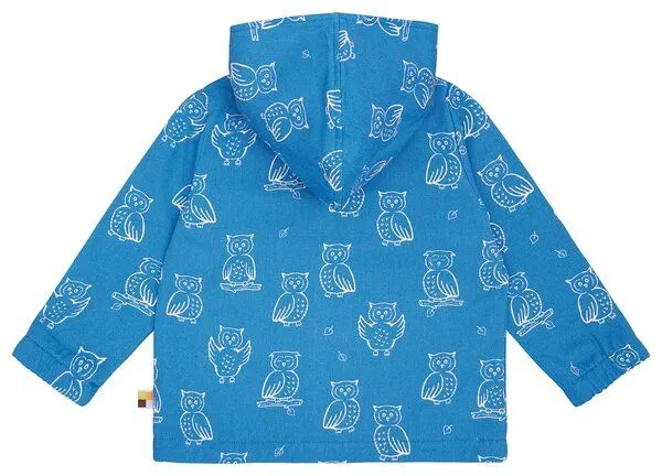 loud + proud loud + proud Babys & Kinder Wasserabweisende Jacke mit Druck, GOTS-zertifiziert, Azur(blau), – Produktbild 2 von 4