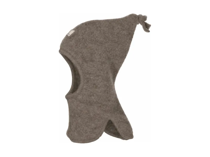 Pickapooh Pickapooh Baby und Kinder Schlupfmütze Mara Bio-Schurwolle Fleece brown Gr.48, Braun, – Produktbild 1 von 2