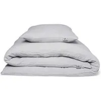 Hutch&Putch Hutch&Putch Musselin Bettwäsche Set - 100% Bio-Baumwolle - Handmade in Germany, Light grey, – Produktbild 1 von 1