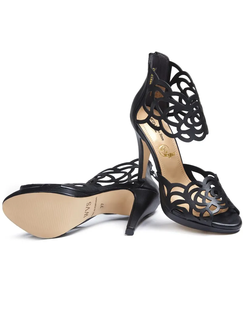 Will's Vegan Store Will's Vegan Store Damen vegan Absätze Cut Outs Schwarz, Schwarz, – Produktbild 2 von 2