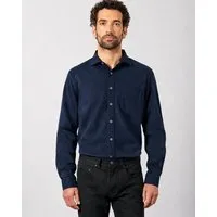 HempAge HempAge Herren Freizeithemd Hanf/Bio-Baumwolle, Navy, – Produktbild 1 von 1
