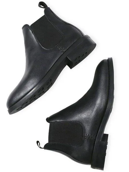 Will's Vegan Shop Will's Vegan Shop Wasserfeste Chelsea-Stiefel Damen, Dunkelbraun, – Produktbild 2 von 2