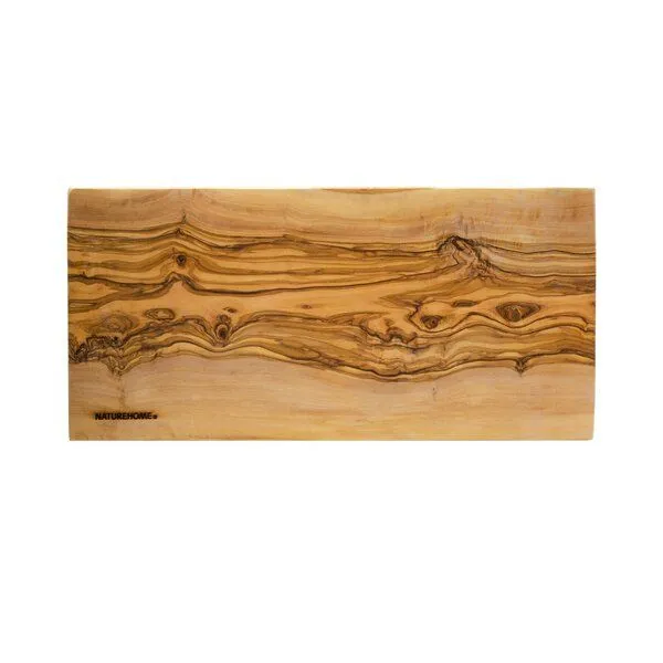 NATUREHOME NATUREHOME Olivenholz Schneidebrett 25x15 cm – Frühstücksbrett aus massivem Holz, handgefertigt, nachhaltig, mediterranes Servierbrett & Brotzeitbrett – Produktbild 3 von 4
