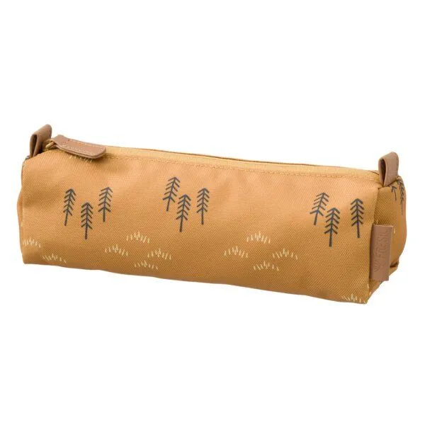 Fresk Fresk Federmäppchen für Kinder – 22 × 6 × 7 cm, aus recyceltem PET, Woods spruce yellow, – Produktbild 1 von 1