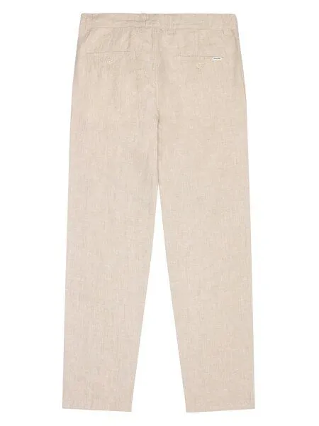 KnowledgeCotton Apparel KnowledgeCotton Apparel Leinen-Hose CHUCK, Yarndyed light feather gray, – Produktbild 2 von 4
