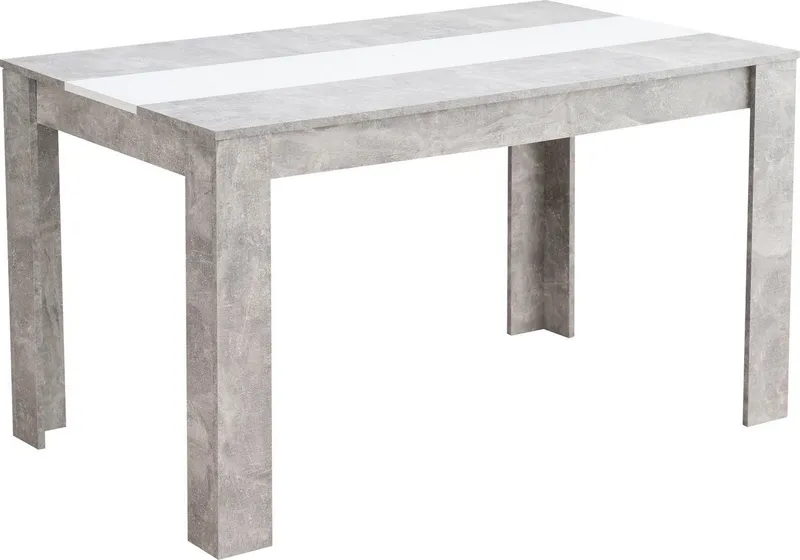 Home affaire Esstisch Domus, Mittelplatte in schwarz Farbe, Grau, – Produktbild 1 von 5