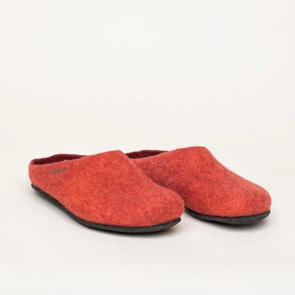 Magicfelt Magicfelt Filz-Hausschuh 709 aus 100% Merino-Wolle für Damen & Herren, Lachs, – Produktbild 1 von 4