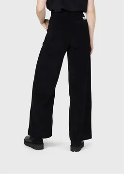 Klitmøller Klitmøller Damen vegan Hose Mit Weitem Bein Aus Cord Lydia Schwarz – Produktbild 1 von 1