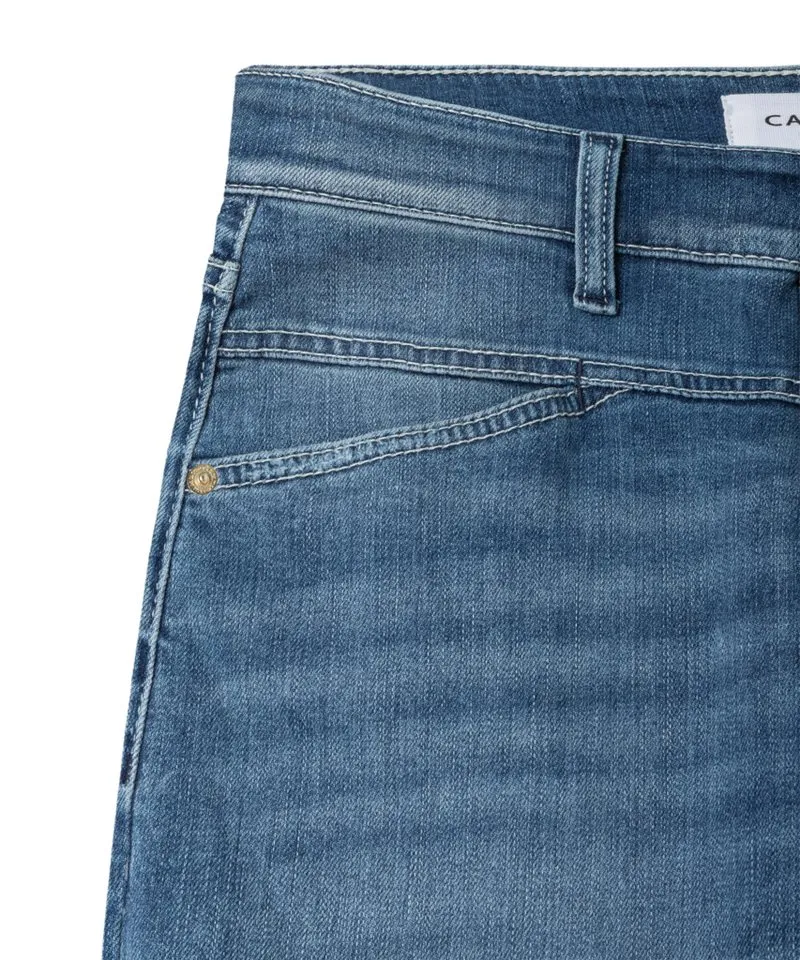 Cambio Stretch-Hose blau,Casual,Baumwolle,Unifarben,Barrel Fit,Mittel, Blau, – Produktbild 2 von 3