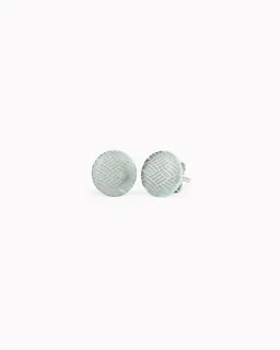 lille mus lille mus Porzellan-Ohrstecker 'Knoten' Porzellanschmuck Silber – Produktbild 1 von 1