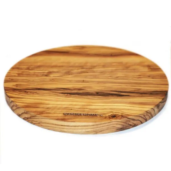 NATUREHOME NATUREHOME Olivenholz Schneidebrett Olivenholz massiv Ø 20-35 cm – Produktbild 4 von 4