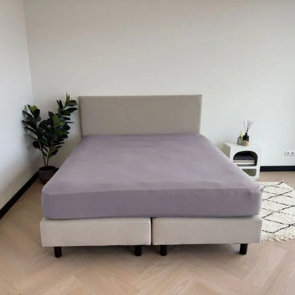 Kayori Kayori Emma Spannbettlaken Baumwollsatin, Flieder, – Produktbild 2 von 4