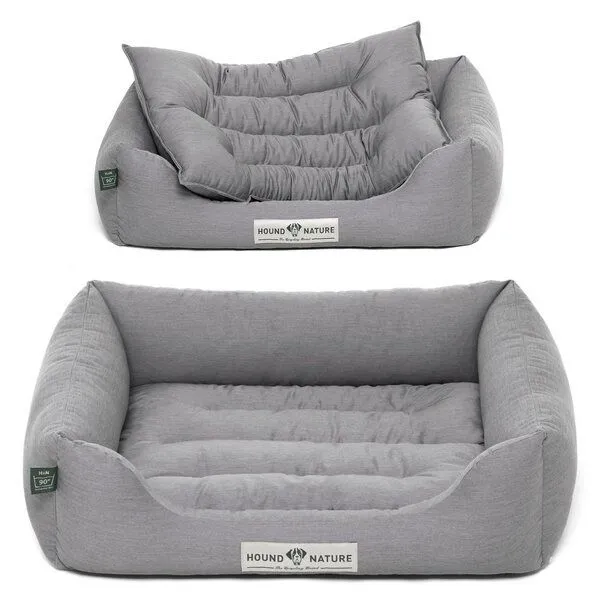 HOUND & NATURE HOUND & NATURE Öko Hundebett LUZERN, Hellgrau, – Produktbild 4 von 5
