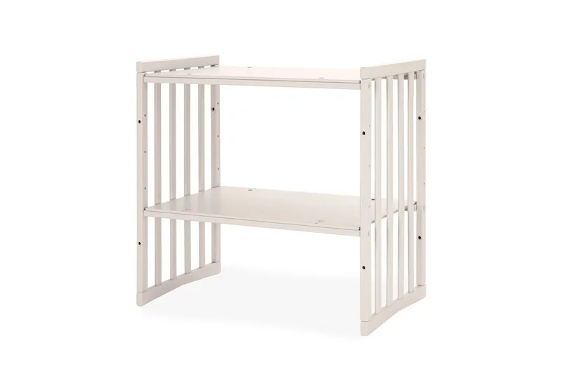 Waldin Waldin Babybett Oval 7in1 mitwachsend, Beistellbett, Matratze, Rollen, Beige, – Produktbild 6 von 8