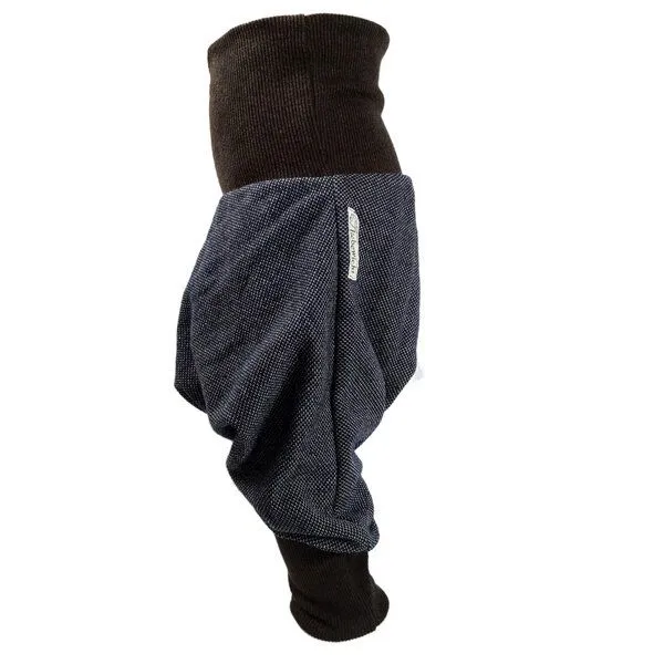 liebewicht liebewicht Yogahose Pumphose Bio Sweat verschiedene Farben nach Wahl, Blau meliert/dunkelbraun, – Produktbild 2 von 4