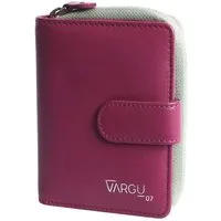 Vargu Vargu Echtleder Geldbörse VINEM 1-A, Cranberry-sage green, – Produktbild 1 von 1