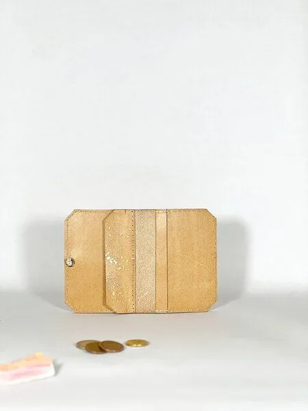 monday market monday market Lederportemonnaie Isaac*dots, Gold-nude, – Produktbild 4 von 4
