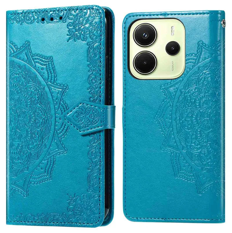 imoshion imoshion Mandala Klapphülle für das Xiaomi Redmi Note 14 (4G), Türkis, – Produktbild 1 von 1