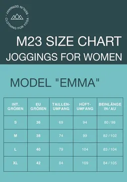 M23 M23 Damen Jogginghose aus Bio-Baumwolle, Modell „Emma“ – Produktbild 1 von 1
