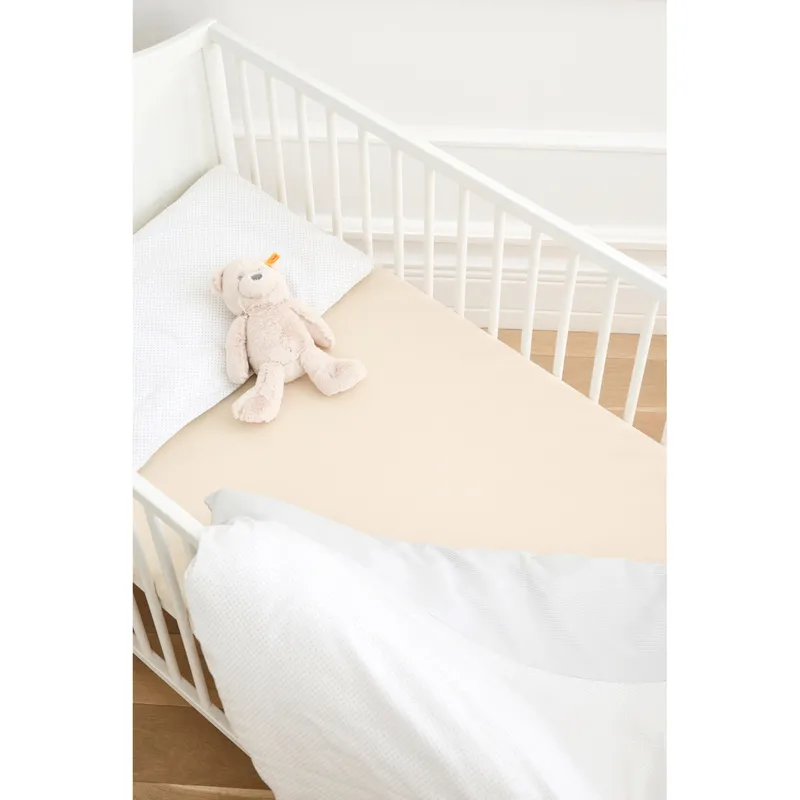 baby-walz Baby-Walz Basics Spannbetttuch TENCEL™ 90x200 cm, Beige, – Produktbild 2 von 2