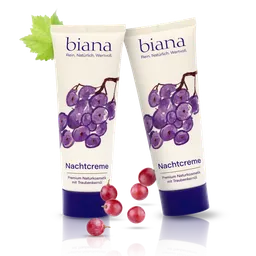 biana Nachtcreme – Premium Naturkosmetik mit Traubenkernöl 2x75 ml – Produktbild 1 von 1