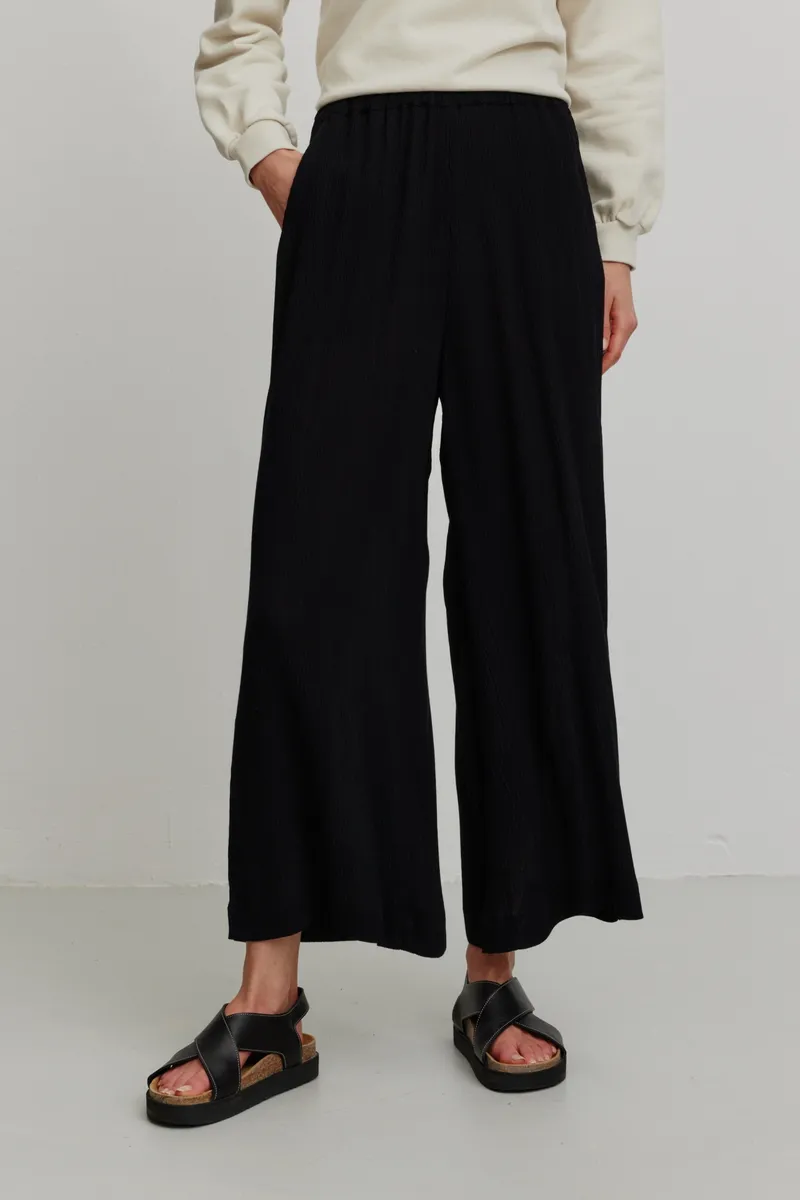 recolution Recolution Damen vegan Hose Mandevilla Schwarz, Schwarz, – Produktbild 2 von 2