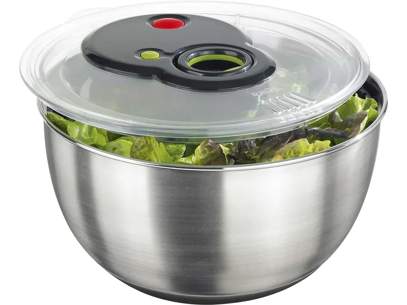 EMSA EMSA Salatschleuder "TURBOLINE" 4,5 l, edelstahl/schwarz – Produktbild 1 von 1
