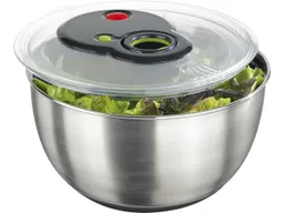EMSA EMSA Salatschleuder "TURBOLINE" 4,5 l, edelstahl/schwarz – Produktbild 1 von 1