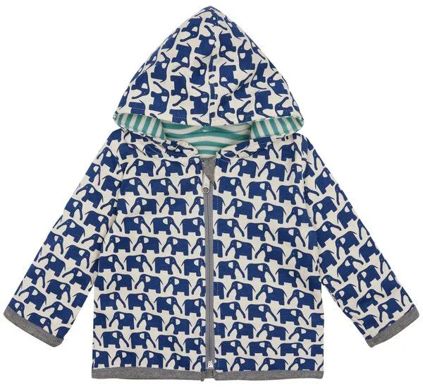 loud + proud loud + proud Babys & Kinder Wendejacke, GOTS-zertifiziert, Oregano (grün), – Produktbild 2 von 3