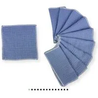 NoWaste Wrapping NoWaste Wrapping NoWaste Stofftaschentücher Taschentücher aus Stoff 10er SET ver. Motive, Lavendel, – Produktbild 1 von 1