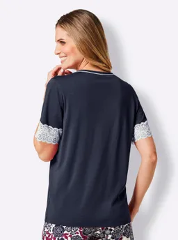 wäschepur Schlafanzug-Shirt marine – Produktbild 1 von 1