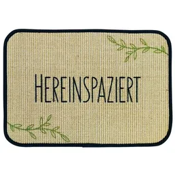 4betterdays 4betterdays Fußmatte | 'Hereinspaziert' | 40 x 60 cm | Sisal | Naturlatex – Produktbild 1 von 1
