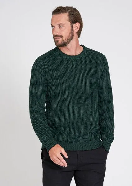 recolution recolution Crew Neck #MOULINE, Dark green / black, – Produktbild 2 von 4