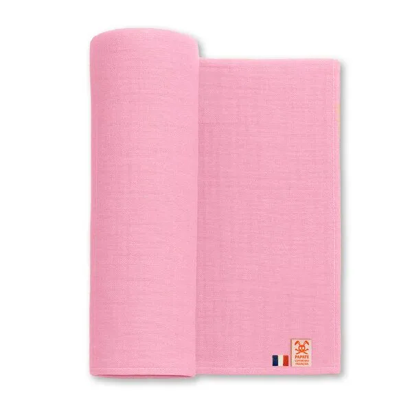 PAPATE PAPATE Maxi-Mulltuch aus Bio-Baumwolle, Rosa, – Produktbild 1 von 4