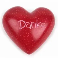 El Puente El Puente Deko-Herz "Danke" | Fair Trade & Handmade aus Kenia – Produktbild 1 von 1