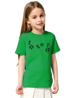 FellHerz FellHerz Kids T-Shirt Fußball-Mädchen fresh green – Produktbild 1 von 1