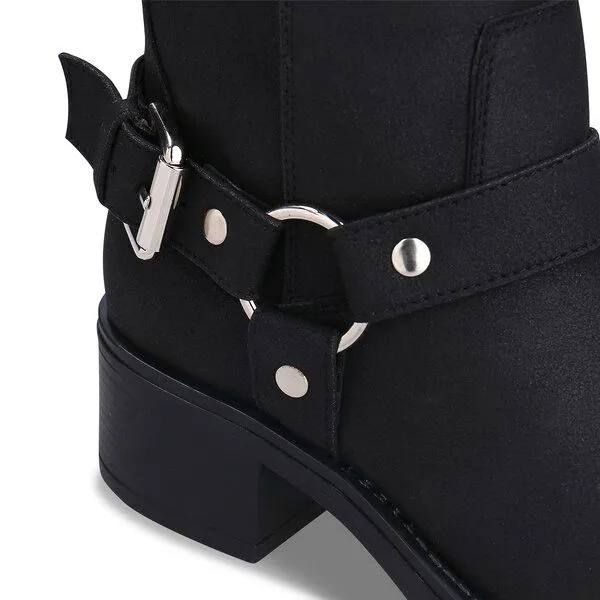 Nae Vegan Shoes Nae Vegan Shoes NAE | Ruby Veganer kniehoher Harness-Stiefel, Schwarz, – Produktbild 3 von 4