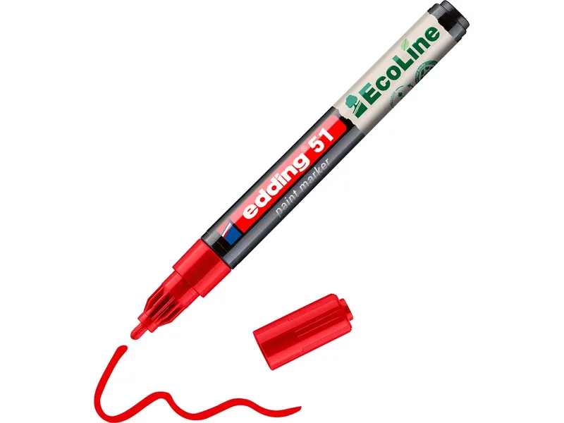 Edding Edding Lackmarker "51 EcoLine" wasserbasiert, Rot, – Produktbild 1 von 1