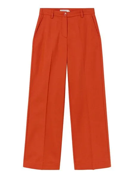 thinking mu thinking mu lockere High Waist - Hermione Pants - aus biologisch angebauter Baumwolle, Pumpkin (orange), – Produktbild 4 von 4