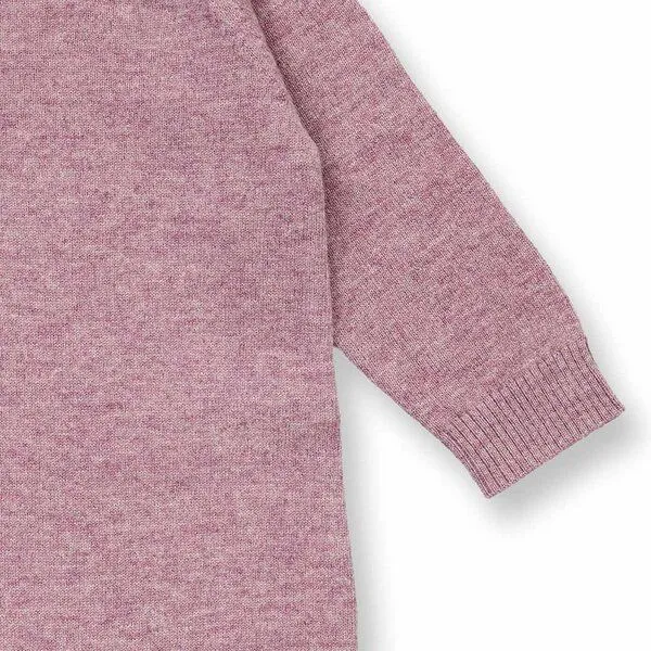 Sense Organics Sense Organics Baby Strampler aus Merinowolle, Modell ESKE, Mauve melange, – Produktbild 3 von 4