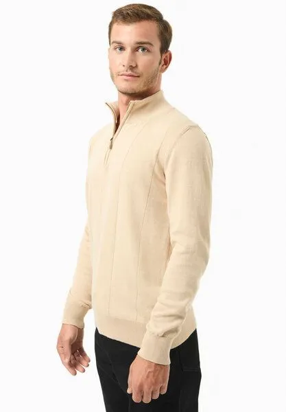 ORGANICATION ORGANICATION Troyer-Pullover aus Bio-Baumwolle, Beige, – Produktbild 3 von 4