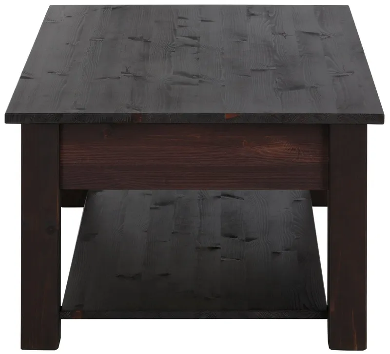 OTTO home Couchtisch Chicago (Couchtisch, Sofatisch, OTTOs Choice), in zwei Größen, Landhausstil, zusätzlicher Stauraum, Braun|weiß, – Produktbild 1 von 5