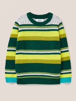 White Stuff Gestreifter Pullover - 5-6 – Produktbild 1 von 1
